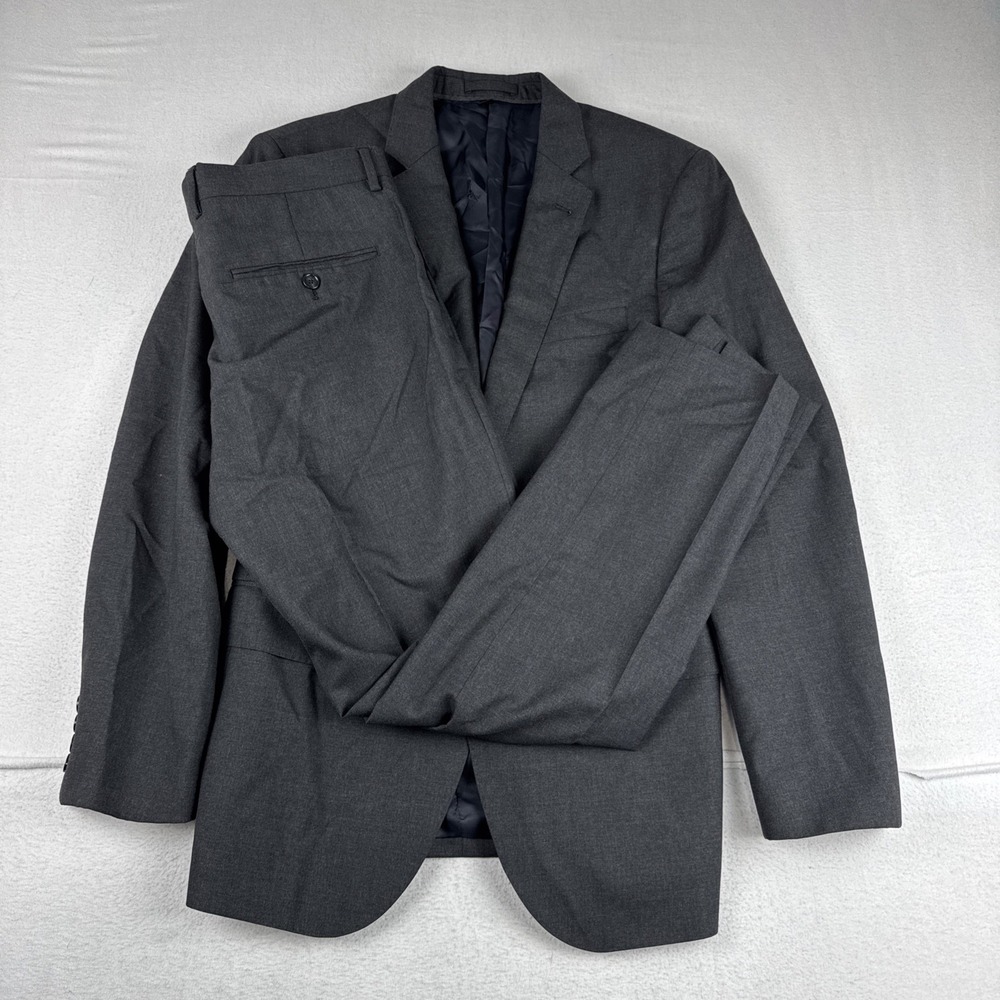 J Crew Ludlow Loro Piana Men Gray 2-Piece Suit 38R fits 32*29 Office Business